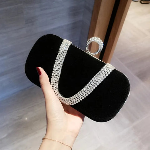 luxury Clutch bag Party Diamonds Lady Chain Shoulder Handbags for Purse