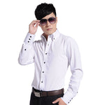 Casual Shirt Long Sleeve Korean Trends Fashion Button-down Collared Shirt Business Dress