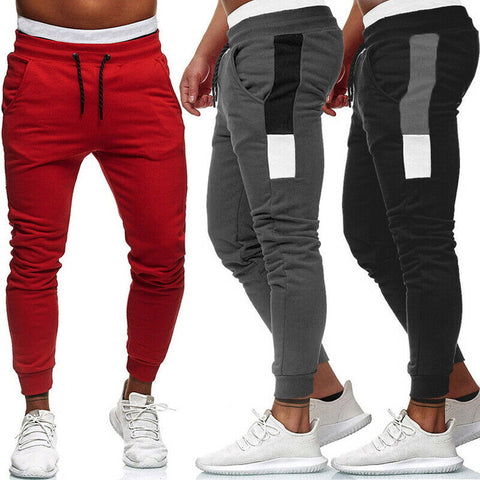 New Fashion Men Track Pants Long Trousers Tracksuit Fitness Workout Joggers Sweatpants Autumn Spring.