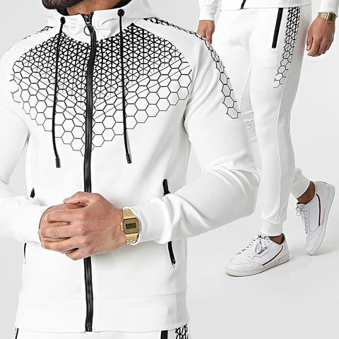 Tracksuit Casual Suit Winter New Brand Splice Jogging.