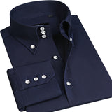 Casual Shirt Long Sleeve Korean Trends Fashion Button-down Collared Shirt Business Dress